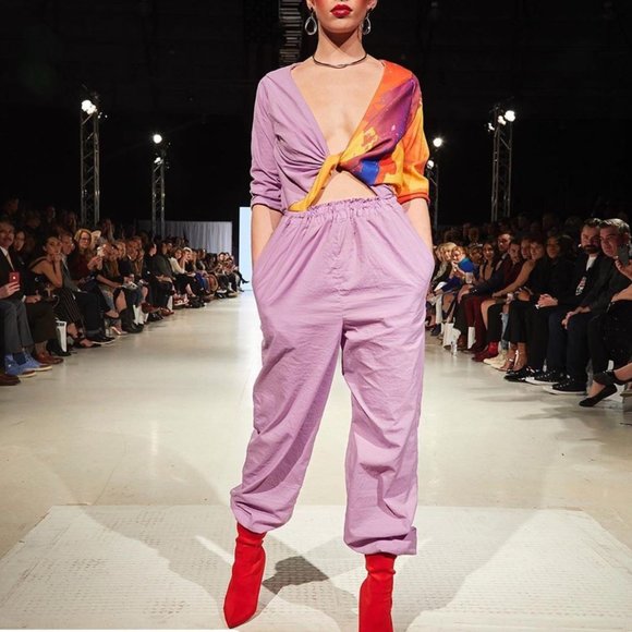 Lavender Jumpsuit Off the Runway | S - Picture 1 of 8